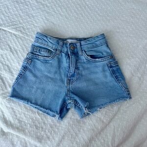 Zara Light Blue Jeans Shorts